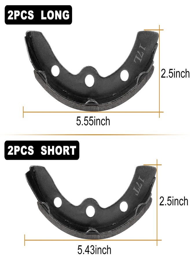 MOSNAI Golf Cart Brake Shoes Club Car Precedent DS 1995-up Golf Carts Replacement Brake Shoes OEM 1018232-01 Golf Cart Brake Shoe Pads Automatic Adjust (4PCS 2 Short & 2 Long) - Image 3